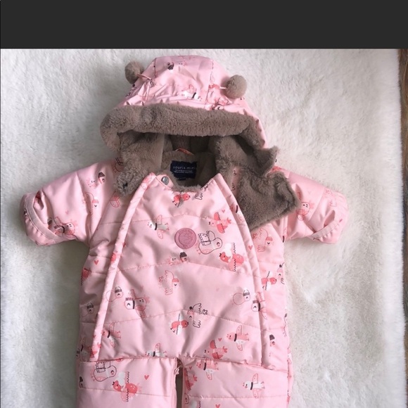 Souris Mini 3-6 month pink snowsuit - Picture 9 of 11